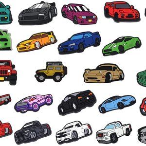 24pcs Car Shoe Charms